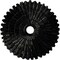 Ekena Millwork Eryn Ceiling Medallion (Fits Canopies up to 4"), 24 3/4"OD x 3 1/4"ID x 1 7/8"P, Black Pearl CM24ENBPS - alternate 1